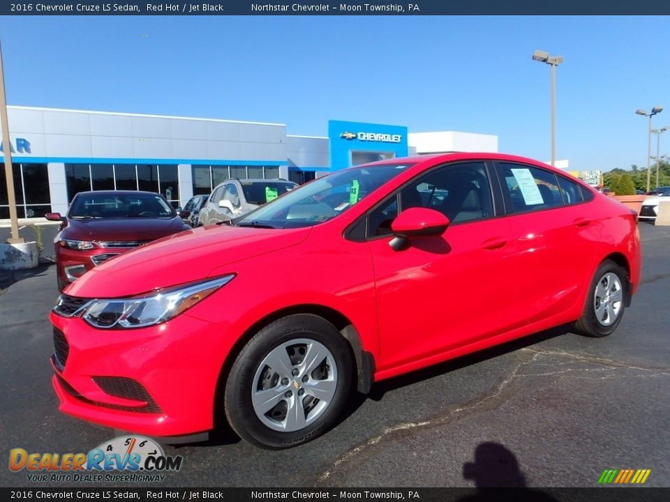 2016 Chevrolet Cruze LS Sedan Red Hot / Jet Black Photo #1