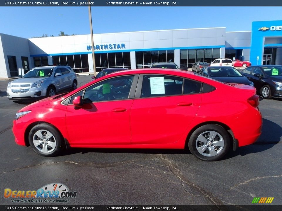 2016 Chevrolet Cruze LS Sedan Red Hot / Jet Black Photo #2
