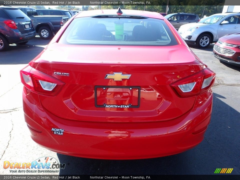 2016 Chevrolet Cruze LS Sedan Red Hot / Jet Black Photo #4