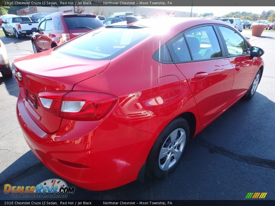 2016 Chevrolet Cruze LS Sedan Red Hot / Jet Black Photo #5