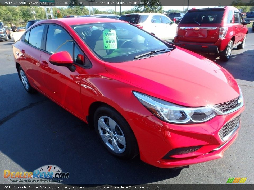 2016 Chevrolet Cruze LS Sedan Red Hot / Jet Black Photo #7