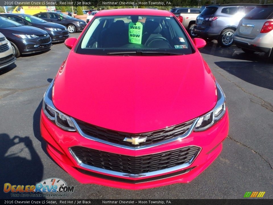 2016 Chevrolet Cruze LS Sedan Red Hot / Jet Black Photo #8