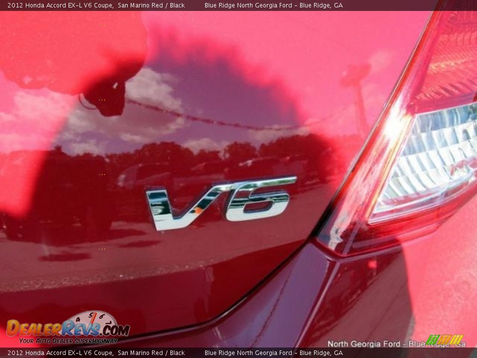 2012 Honda Accord EX-L V6 Coupe San Marino Red / Black Photo #34