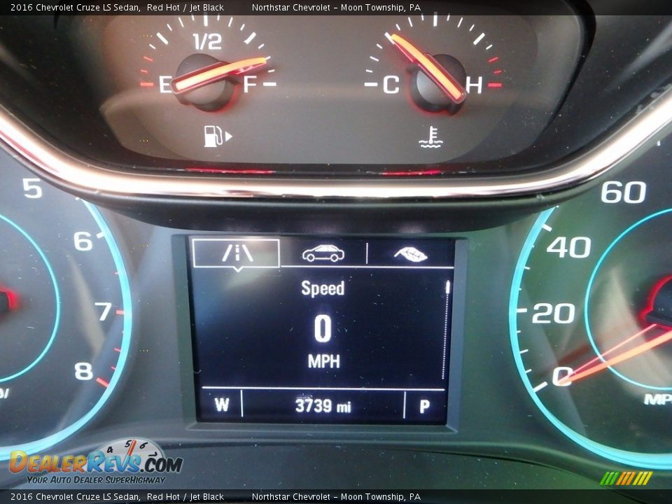 2016 Chevrolet Cruze LS Sedan Red Hot / Jet Black Photo #20