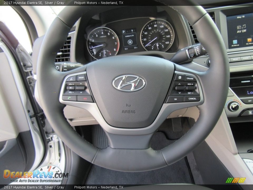 2017 Hyundai Elantra SE Silver / Gray Photo #30