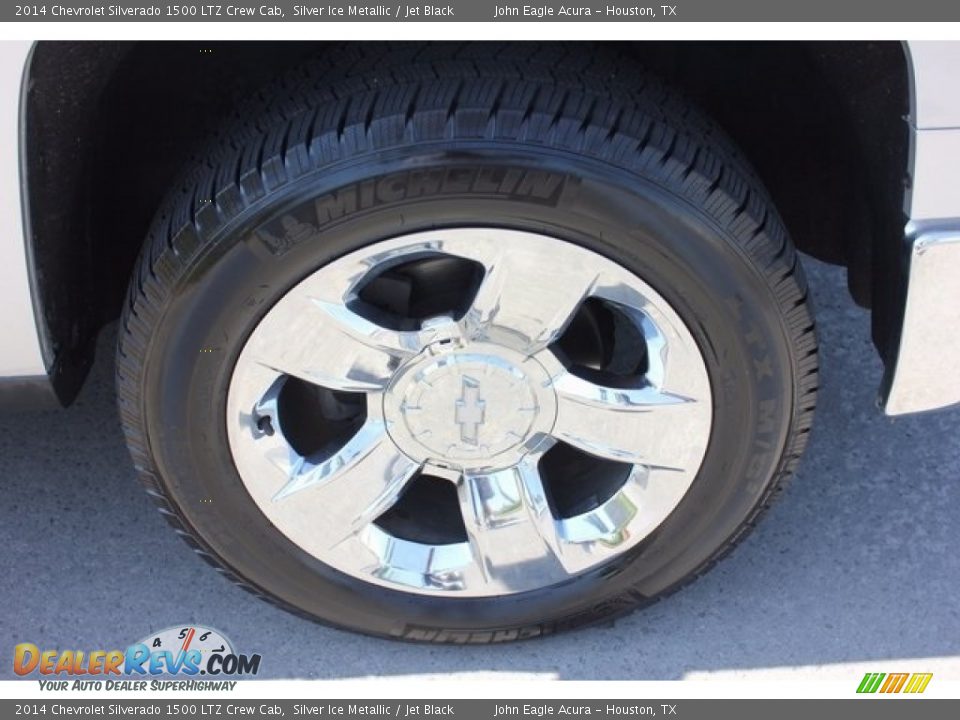 2014 Chevrolet Silverado 1500 LTZ Crew Cab Silver Ice Metallic / Jet Black Photo #11