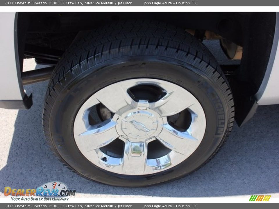 2014 Chevrolet Silverado 1500 LTZ Crew Cab Silver Ice Metallic / Jet Black Photo #14