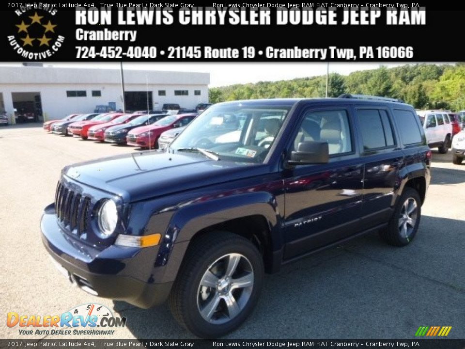 2017 Jeep Patriot Latitude 4x4 True Blue Pearl / Dark Slate Gray Photo #1
