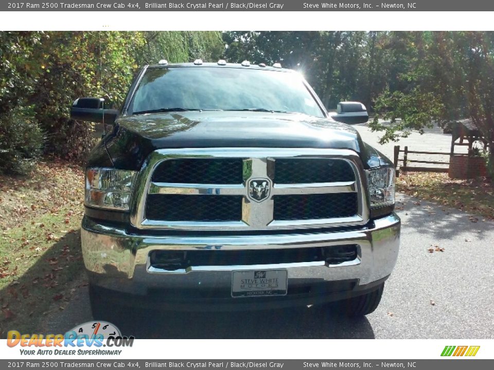 2017 Ram 2500 Tradesman Crew Cab 4x4 Brilliant Black Crystal Pearl / Black/Diesel Gray Photo #14