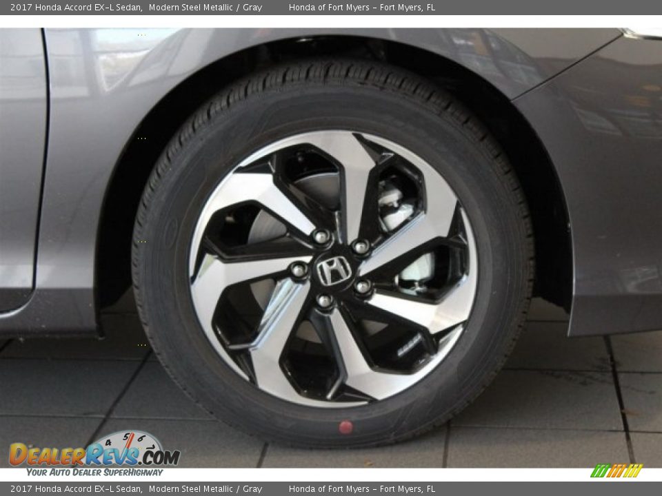 2017 Honda Accord EX-L Sedan Modern Steel Metallic / Gray Photo #2