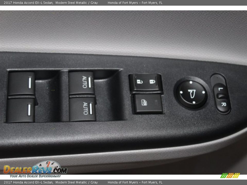 2017 Honda Accord EX-L Sedan Modern Steel Metallic / Gray Photo #8