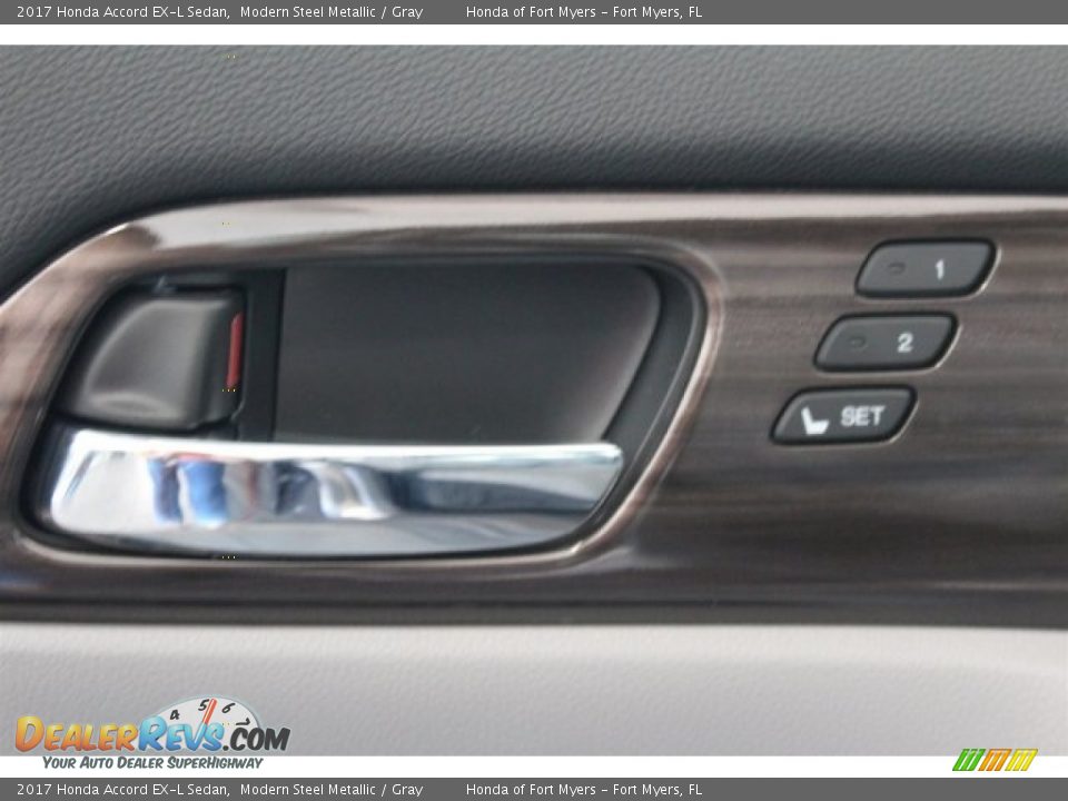 2017 Honda Accord EX-L Sedan Modern Steel Metallic / Gray Photo #9