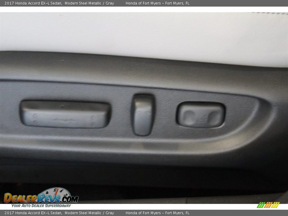 2017 Honda Accord EX-L Sedan Modern Steel Metallic / Gray Photo #11