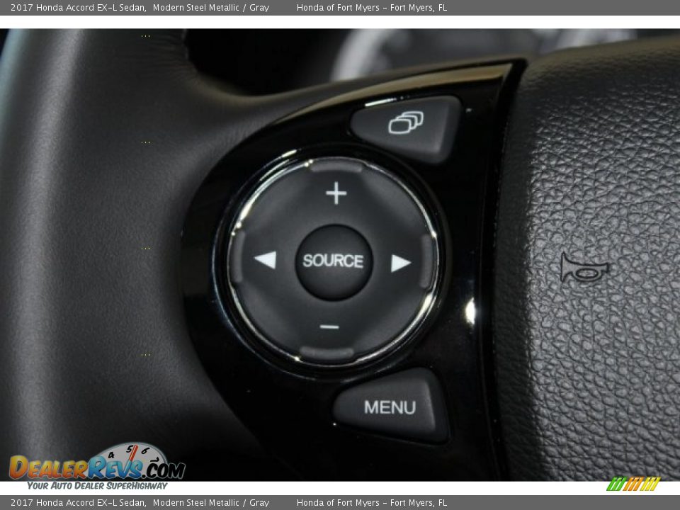 2017 Honda Accord EX-L Sedan Modern Steel Metallic / Gray Photo #14