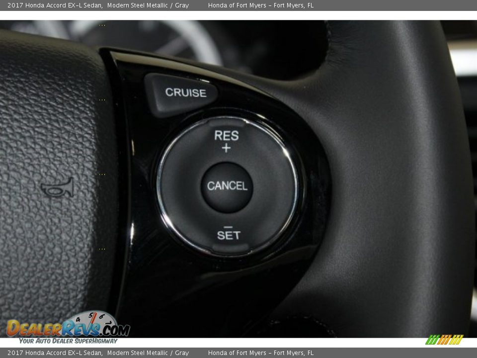 2017 Honda Accord EX-L Sedan Modern Steel Metallic / Gray Photo #15