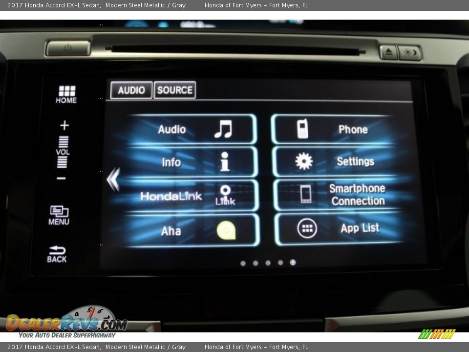 2017 Honda Accord EX-L Sedan Modern Steel Metallic / Gray Photo #20