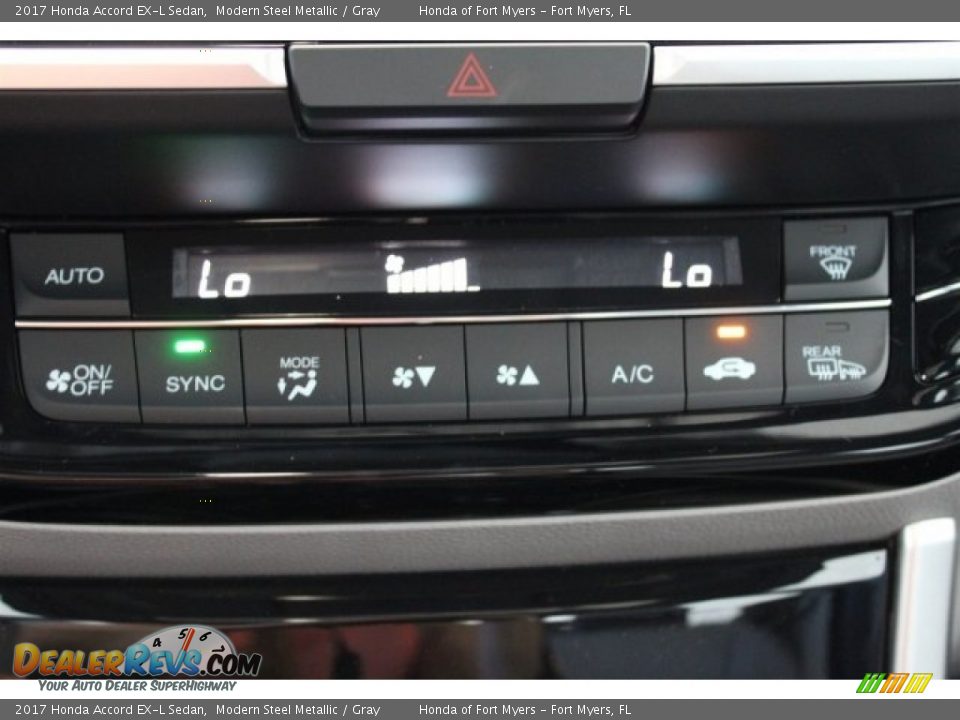 2017 Honda Accord EX-L Sedan Modern Steel Metallic / Gray Photo #22