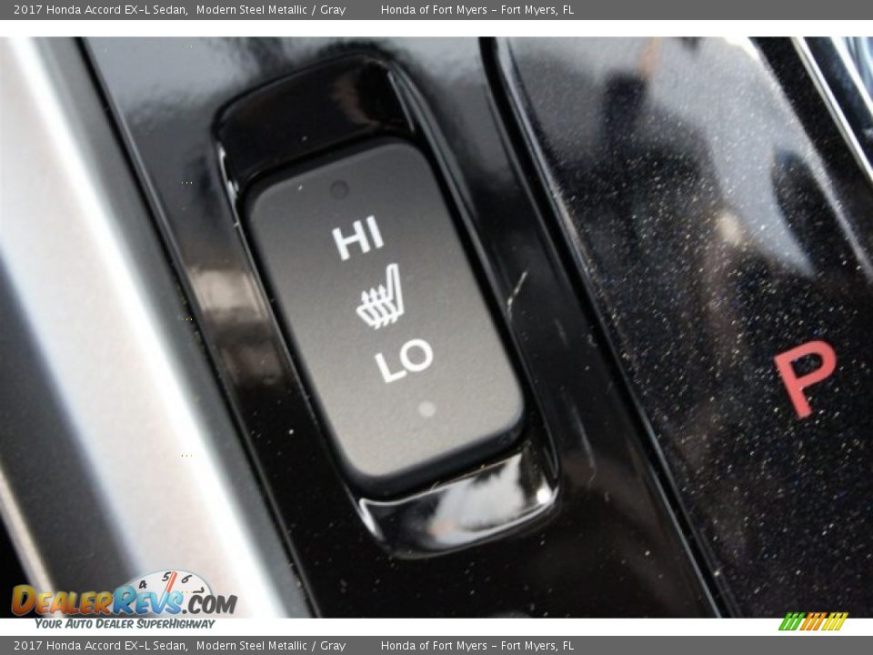 2017 Honda Accord EX-L Sedan Modern Steel Metallic / Gray Photo #24