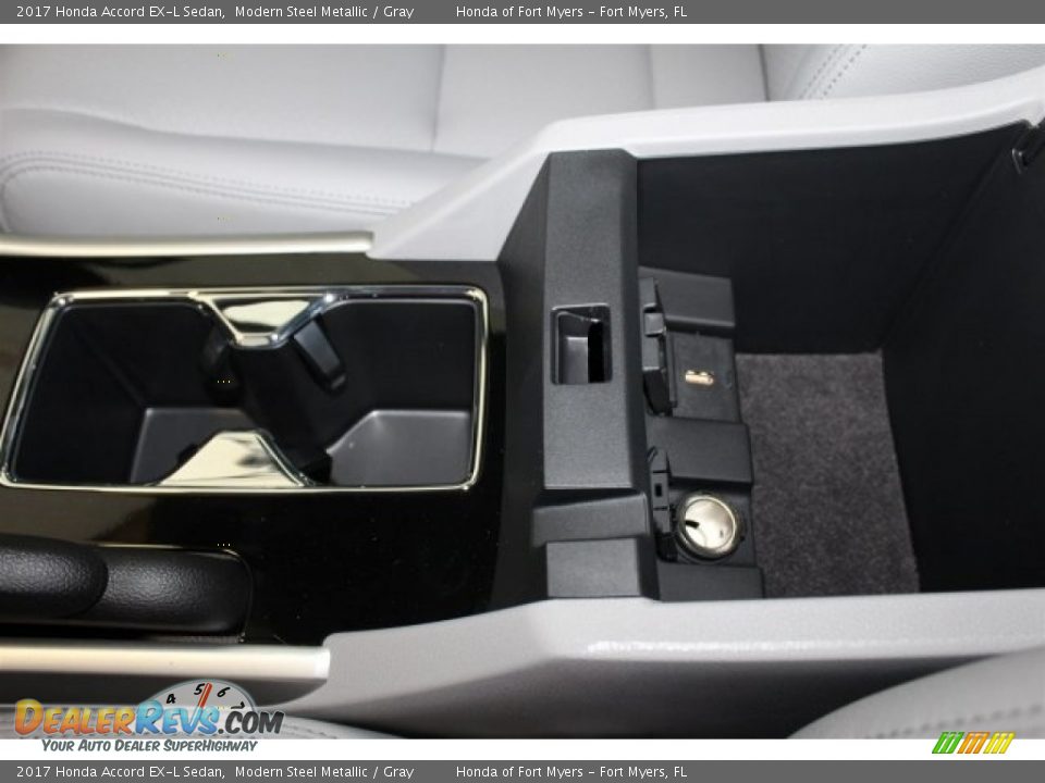 2017 Honda Accord EX-L Sedan Modern Steel Metallic / Gray Photo #25