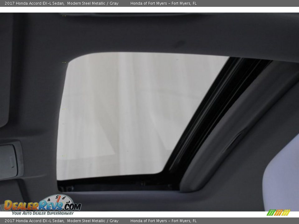 2017 Honda Accord EX-L Sedan Modern Steel Metallic / Gray Photo #27