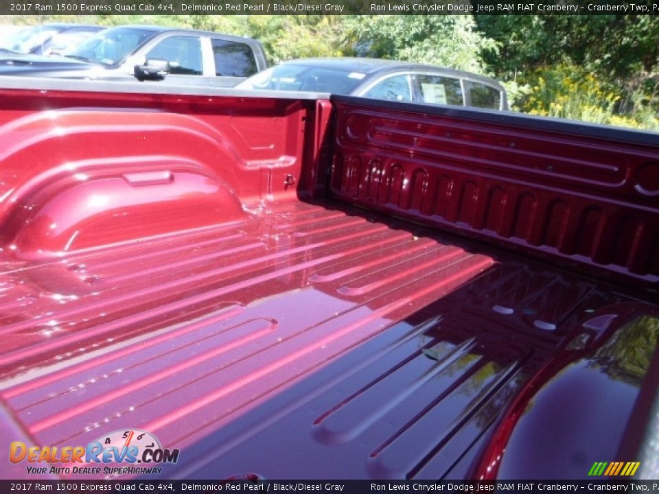 2017 Ram 1500 Express Quad Cab 4x4 Delmonico Red Pearl / Black/Diesel Gray Photo #4