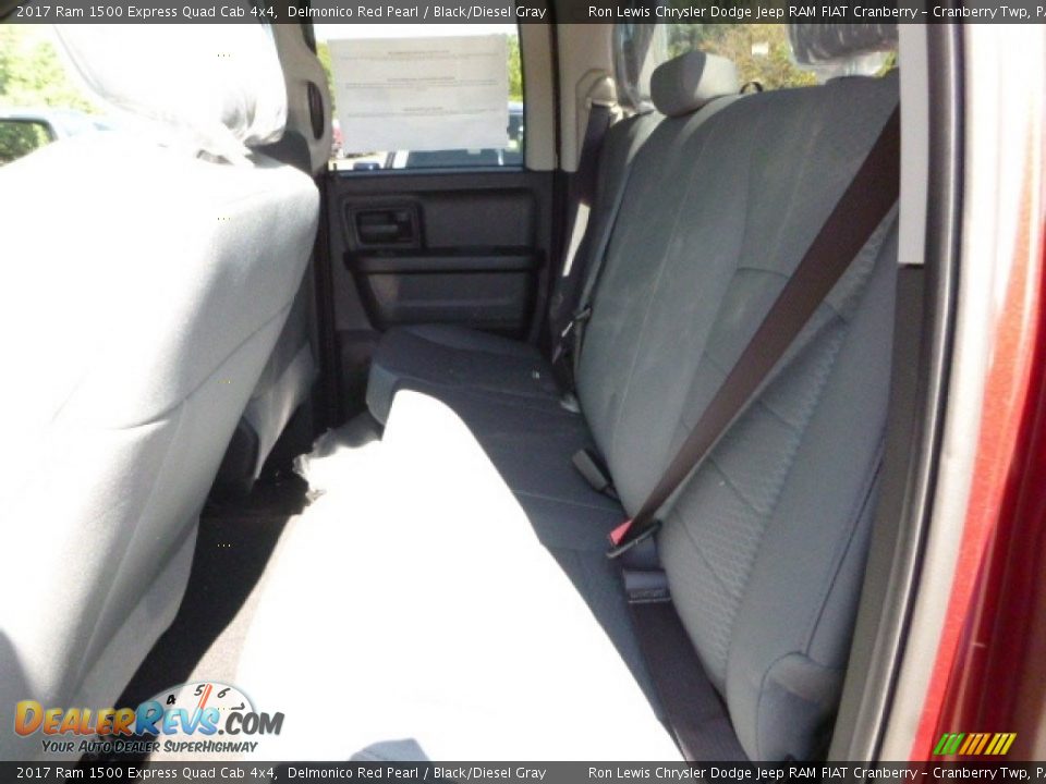 2017 Ram 1500 Express Quad Cab 4x4 Delmonico Red Pearl / Black/Diesel Gray Photo #5