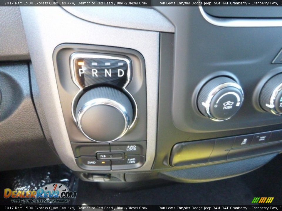 2017 Ram 1500 Express Quad Cab 4x4 Delmonico Red Pearl / Black/Diesel Gray Photo #17