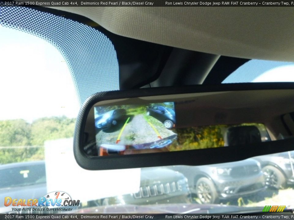 2017 Ram 1500 Express Quad Cab 4x4 Delmonico Red Pearl / Black/Diesel Gray Photo #18