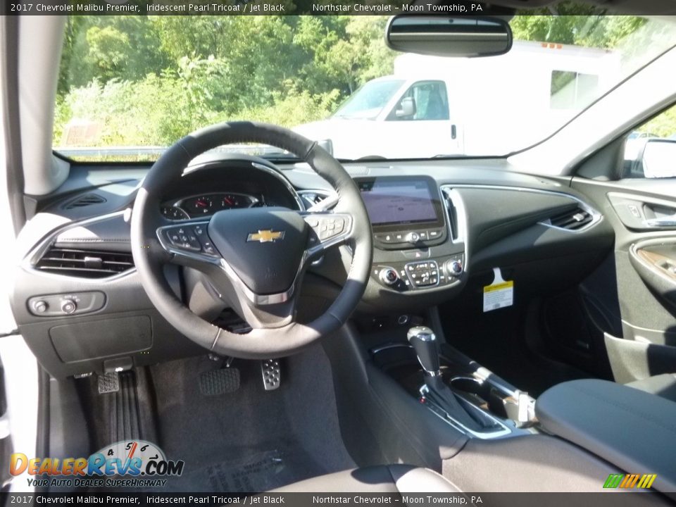Jet Black Interior - 2017 Chevrolet Malibu Premier Photo #12