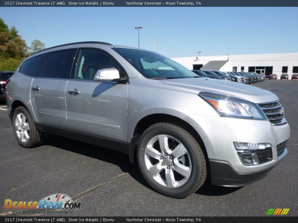 2017 Chevrolet Traverse LT AWD Silver Ice Metallic / Ebony Photo #3