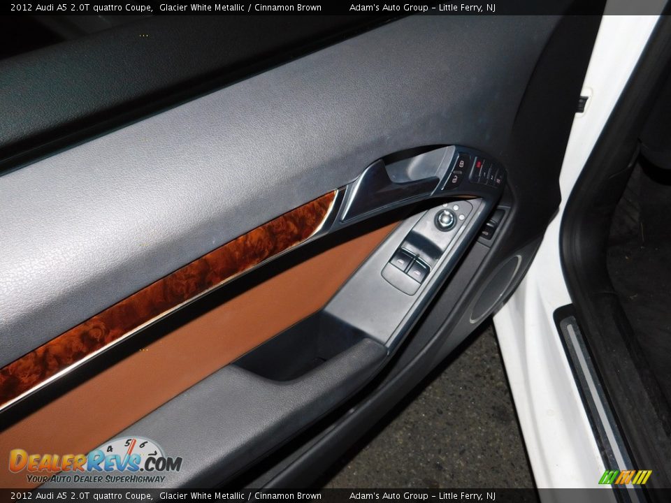 2012 Audi A5 2.0T quattro Coupe Glacier White Metallic / Cinnamon Brown Photo #9