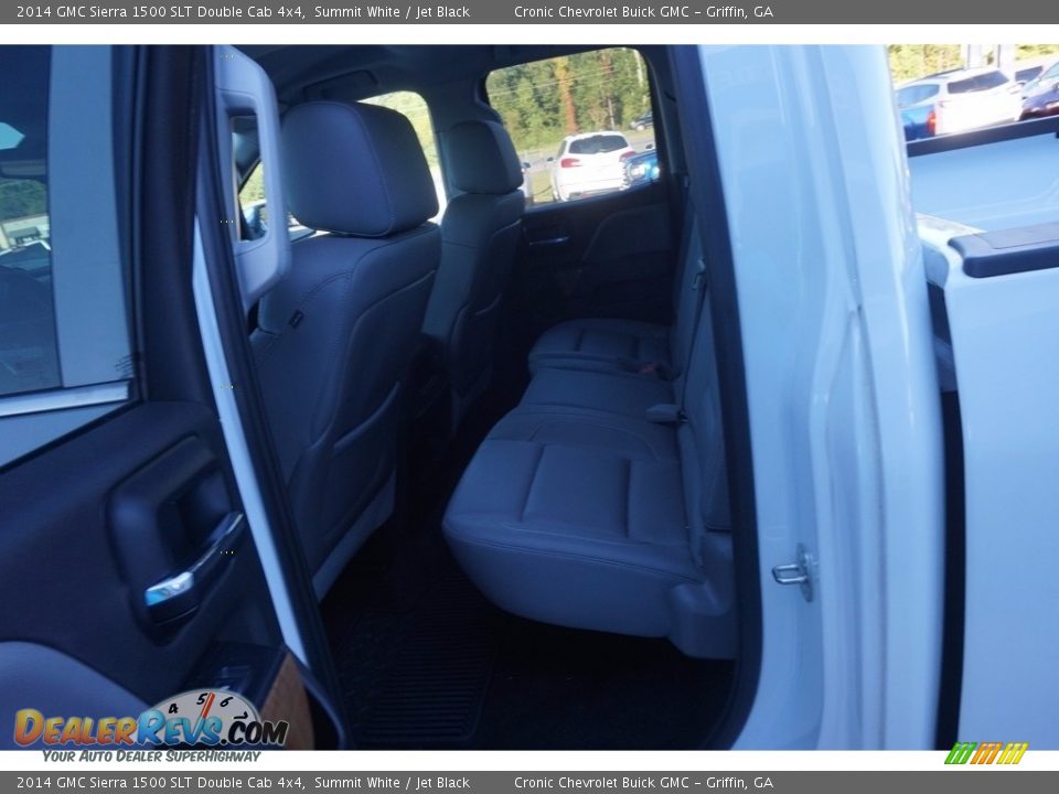 2014 GMC Sierra 1500 SLT Double Cab 4x4 Summit White / Jet Black Photo #12