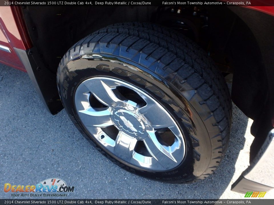2014 Chevrolet Silverado 1500 LTZ Double Cab 4x4 Deep Ruby Metallic / Cocoa/Dune Photo #9