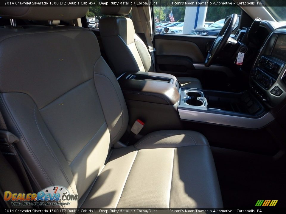 2014 Chevrolet Silverado 1500 LTZ Double Cab 4x4 Deep Ruby Metallic / Cocoa/Dune Photo #10