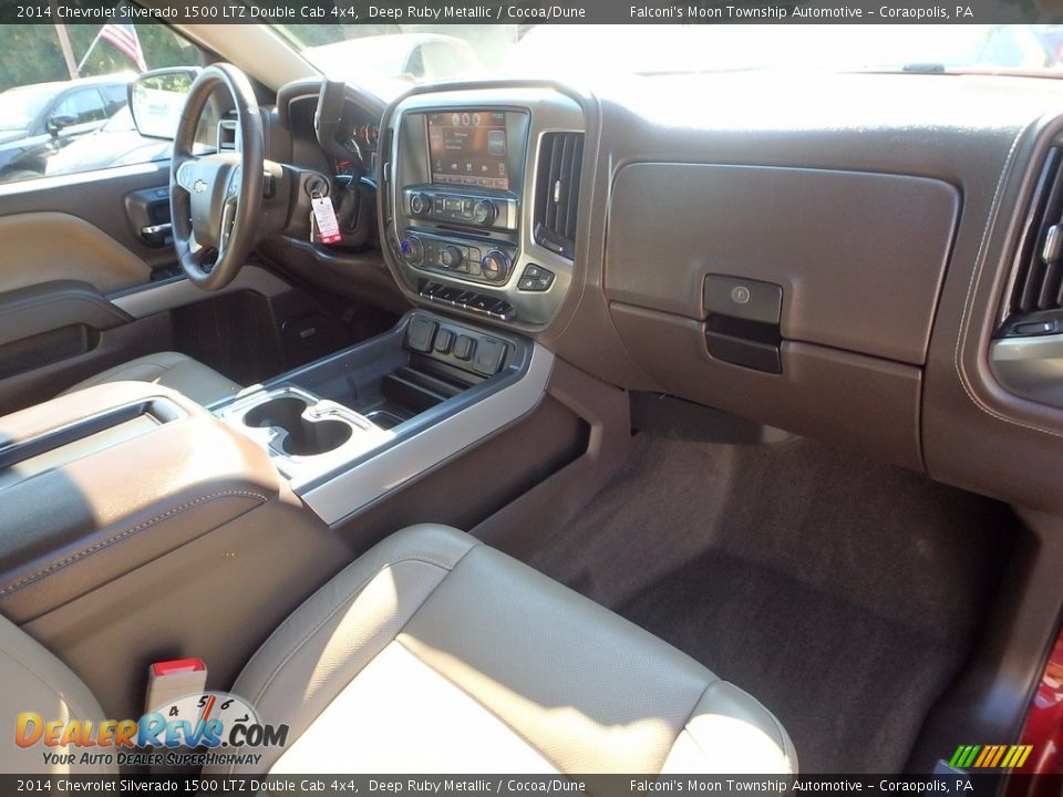 2014 Chevrolet Silverado 1500 LTZ Double Cab 4x4 Deep Ruby Metallic / Cocoa/Dune Photo #11