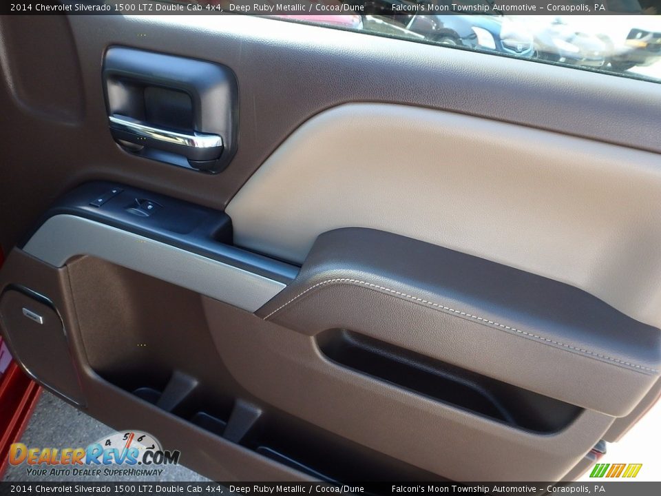 2014 Chevrolet Silverado 1500 LTZ Double Cab 4x4 Deep Ruby Metallic / Cocoa/Dune Photo #12