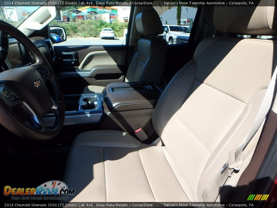 2014 Chevrolet Silverado 1500 LTZ Double Cab 4x4 Deep Ruby Metallic / Cocoa/Dune Photo #15
