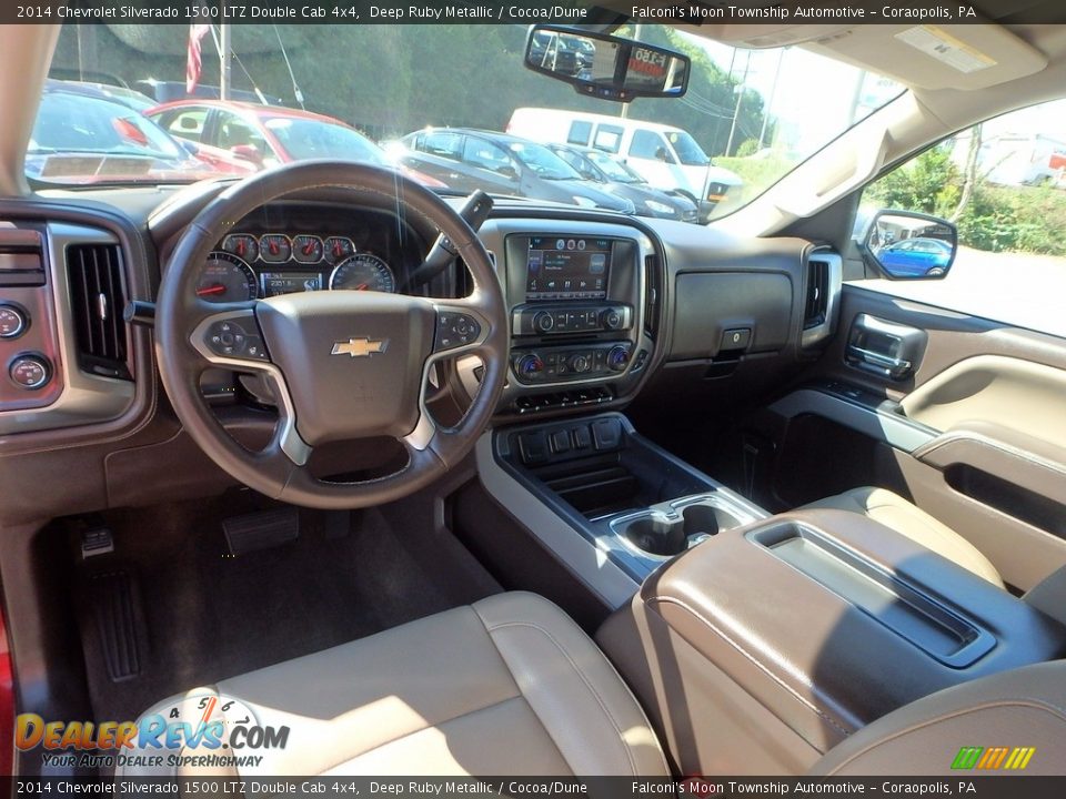 2014 Chevrolet Silverado 1500 LTZ Double Cab 4x4 Deep Ruby Metallic / Cocoa/Dune Photo #17