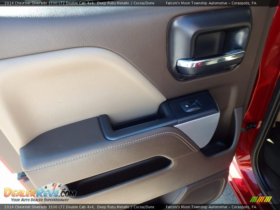 2014 Chevrolet Silverado 1500 LTZ Double Cab 4x4 Deep Ruby Metallic / Cocoa/Dune Photo #18