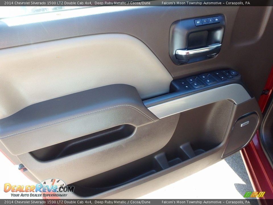 2014 Chevrolet Silverado 1500 LTZ Double Cab 4x4 Deep Ruby Metallic / Cocoa/Dune Photo #19