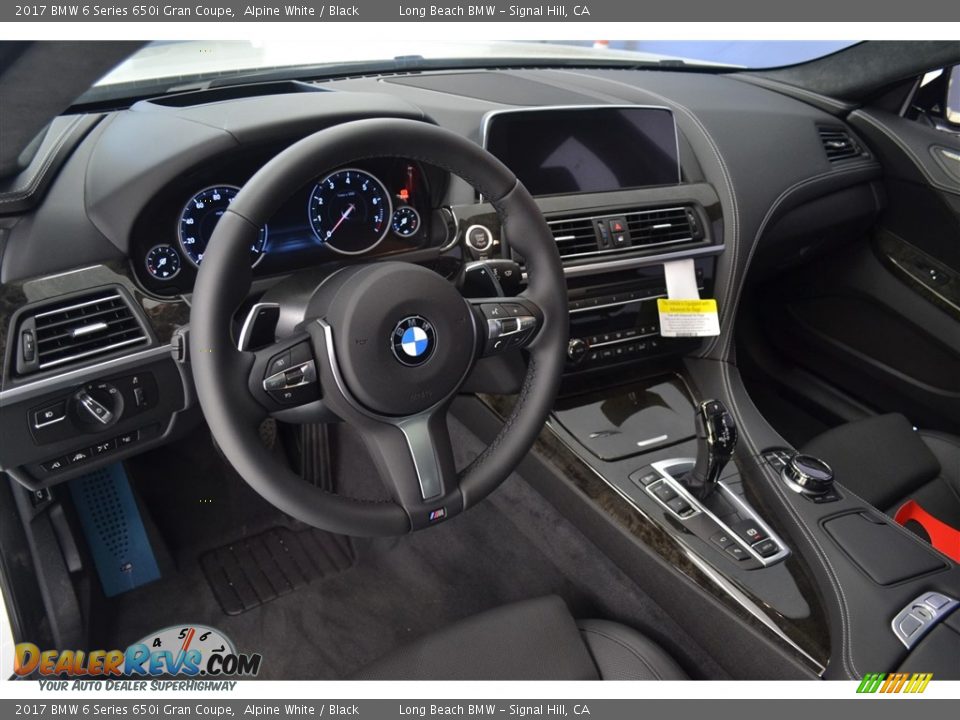 Black Interior - 2017 BMW 6 Series 650i Gran Coupe Photo #7