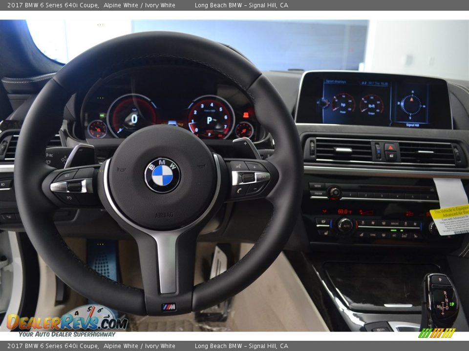 Dashboard of 2017 BMW 6 Series 640i Coupe Photo #13