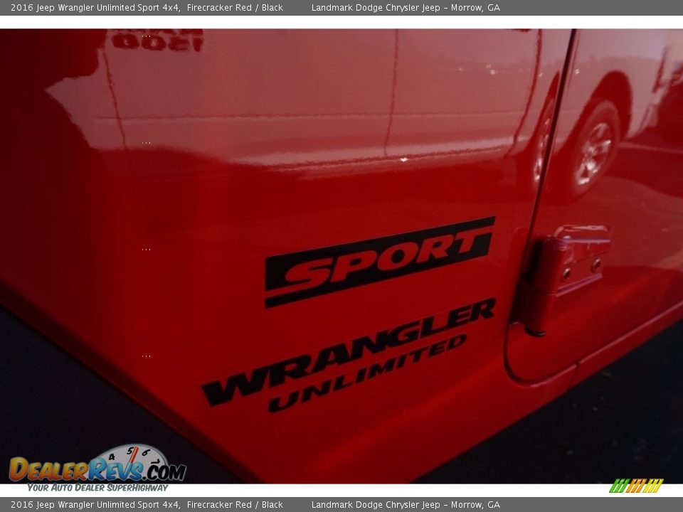 2016 Jeep Wrangler Unlimited Sport 4x4 Firecracker Red / Black Photo #7