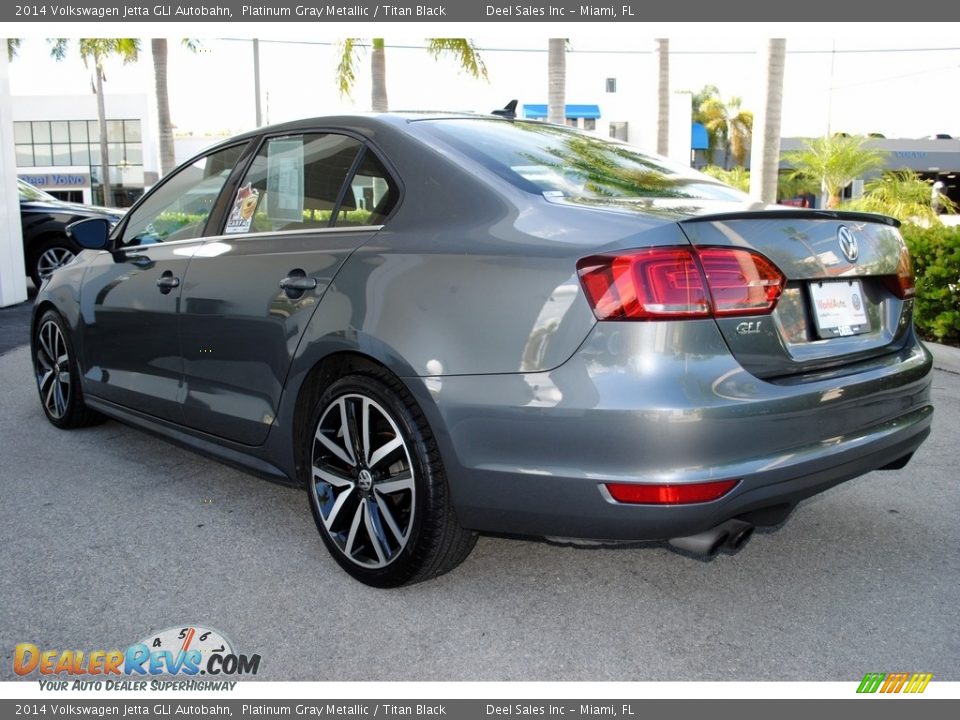 2014 Volkswagen Jetta GLI Autobahn Platinum Gray Metallic / Titan Black Photo #7