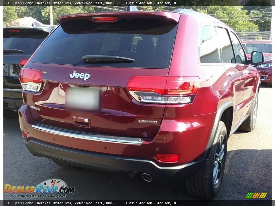 Velvet Red Pearl 2017 Jeep Grand Cherokee Limited 4x4 Photo #2