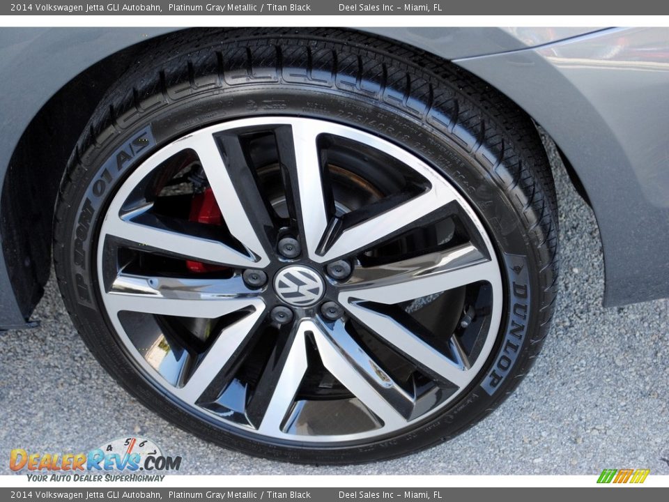 2014 Volkswagen Jetta GLI Autobahn Platinum Gray Metallic / Titan Black Photo #11