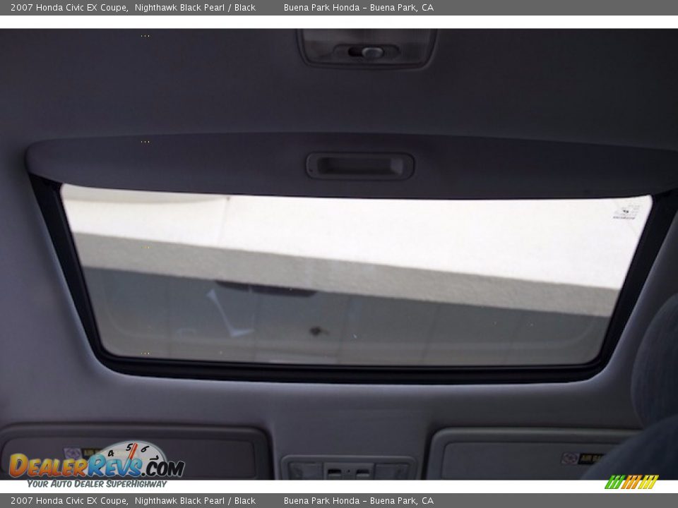 2007 Honda Civic EX Coupe Nighthawk Black Pearl / Black Photo #12
