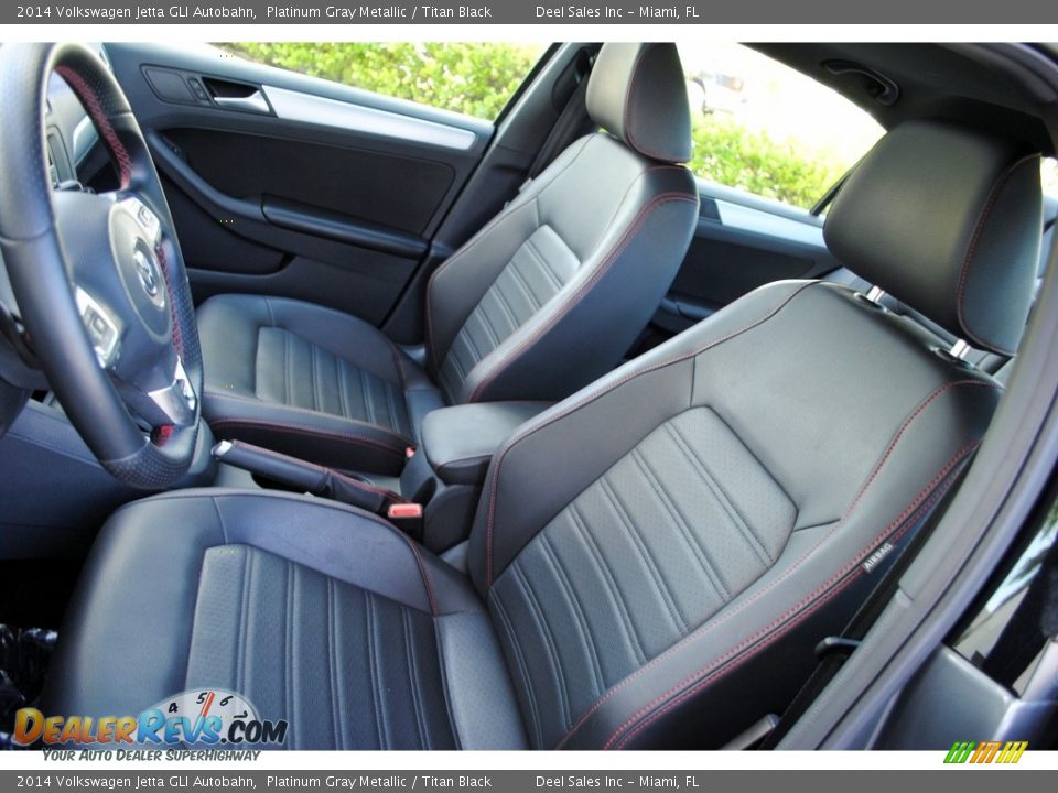 2014 Volkswagen Jetta GLI Autobahn Platinum Gray Metallic / Titan Black Photo #15