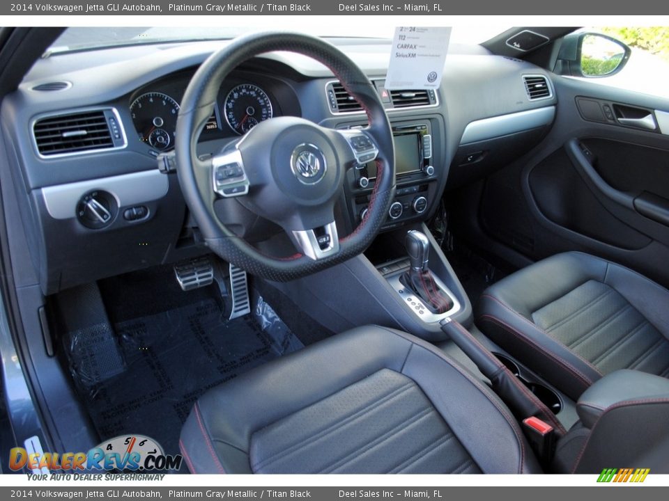 Titan Black Interior - 2014 Volkswagen Jetta GLI Autobahn Photo #16