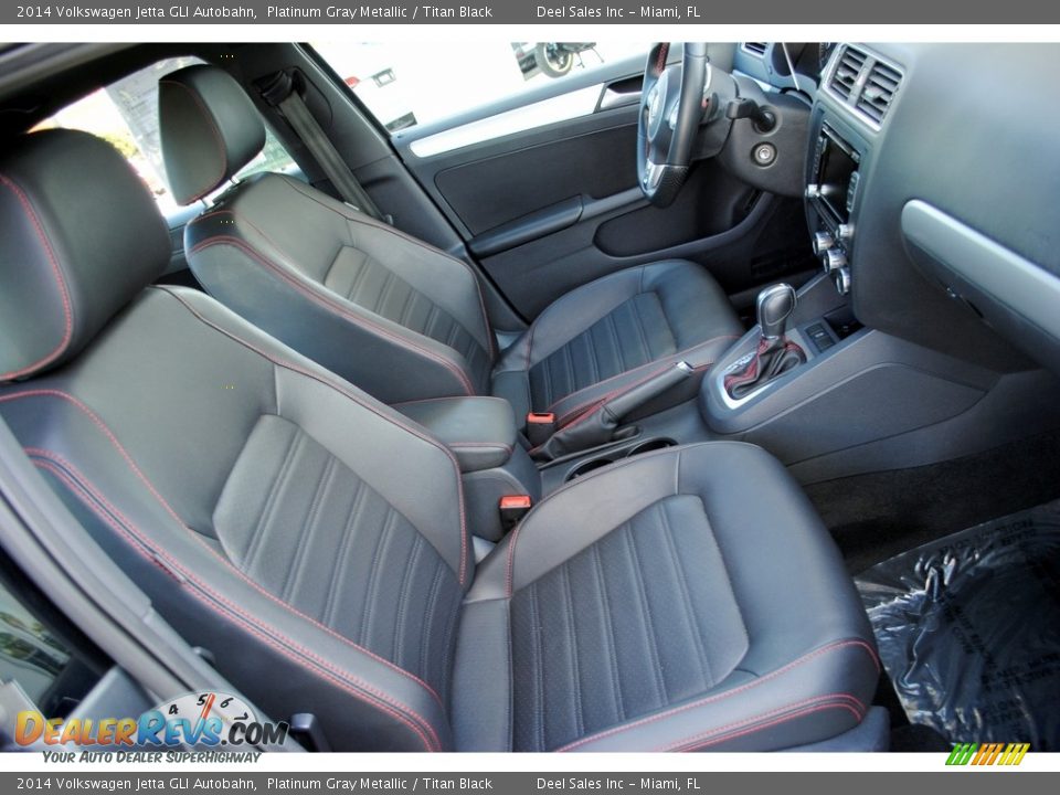 2014 Volkswagen Jetta GLI Autobahn Platinum Gray Metallic / Titan Black Photo #19